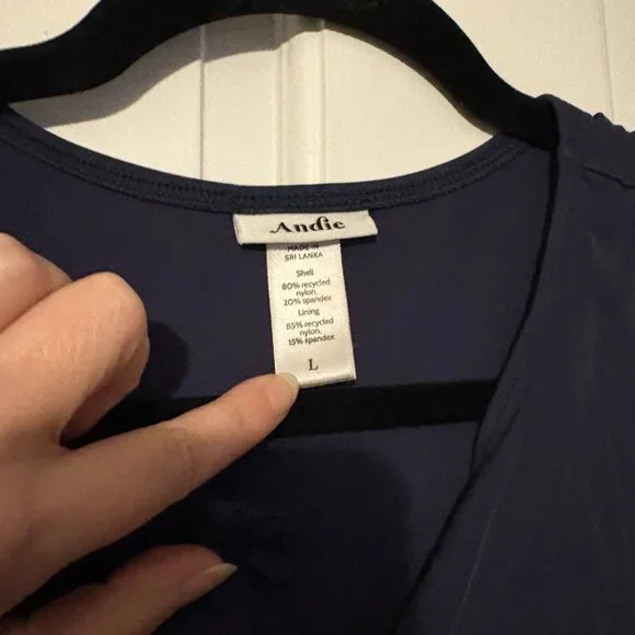 Andie Malibu Classic One Piece Swimsuit - Navy - Large - Picture 6 of 6